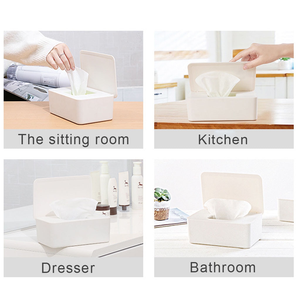 Tissue Box Wet Wipes Dispenser Holder Dry Wet Tissue Paper Case Box Wipes Napkin Napkin Holder Holder Wipes Dispenser Box