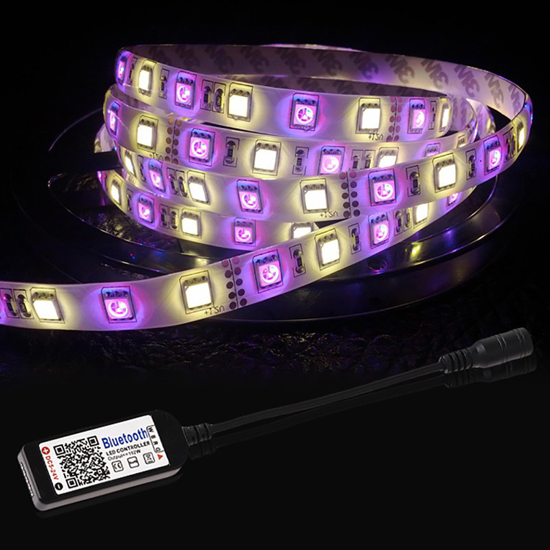 Dc12v led mini bluetooth rgbw led controller os/android wifi led rgb controller för rgb led strip light 4- way 5- pin