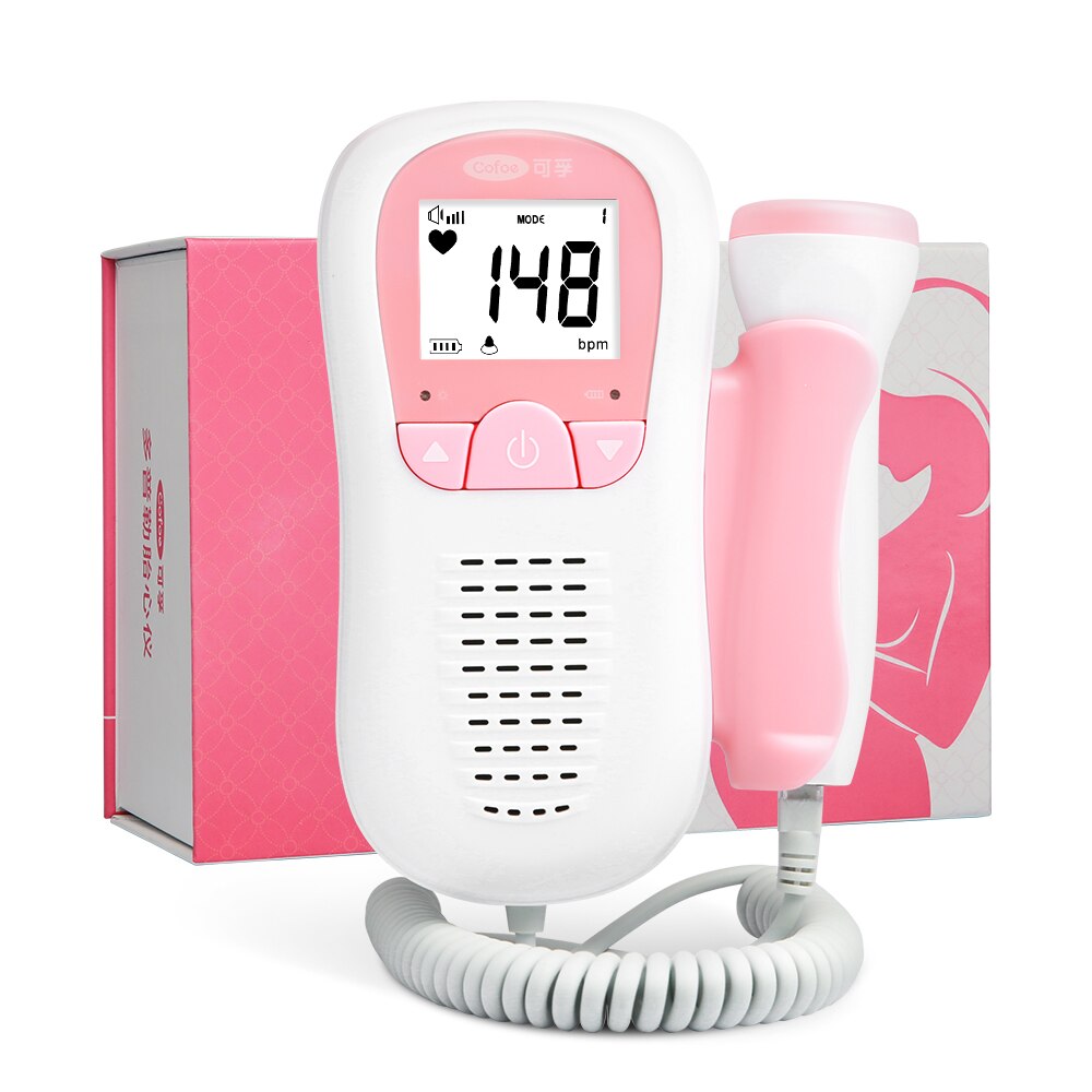 Moniteur de grossesse pour bébé à domicile, écran LCD portable à ultrasons  Doppler, cœur fœtal, sans rayonnement, stéthoscope