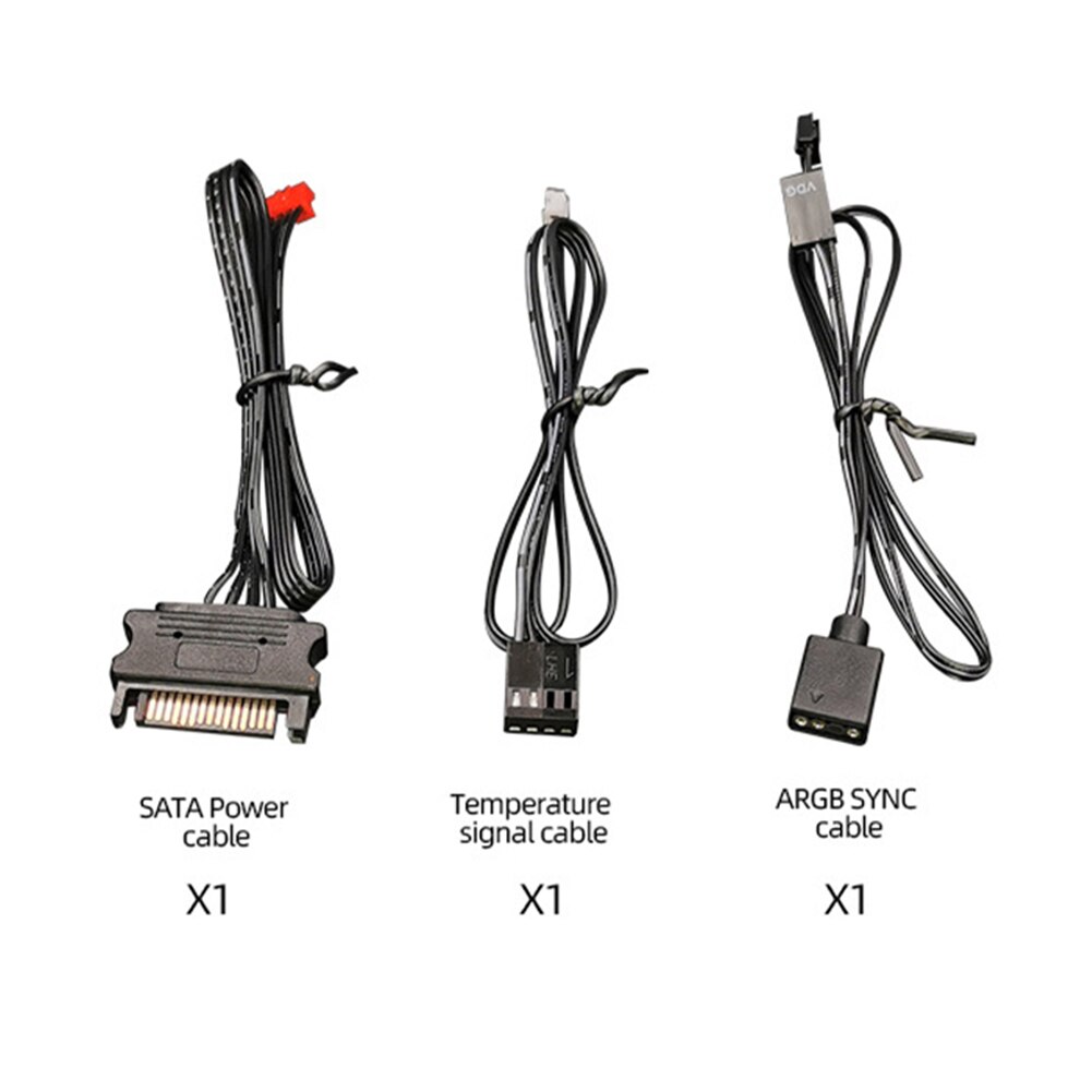 Coolmoon Argb Controller 4pin Pwm 5V 3Pin Argb Koeling Temperatuurregeling Chassis Met Afstandsbediening Chassis Accessoires