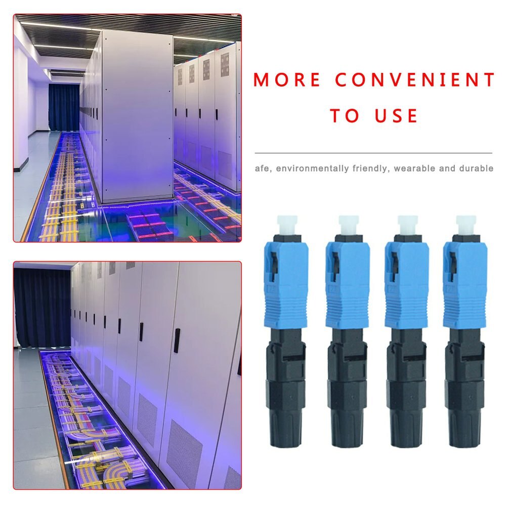 Conector de fibra óptica integrado SC/UPC, Cable de cobertura rápida, empalme en frío de fibra óptica SC, grado portador de empalme trasero