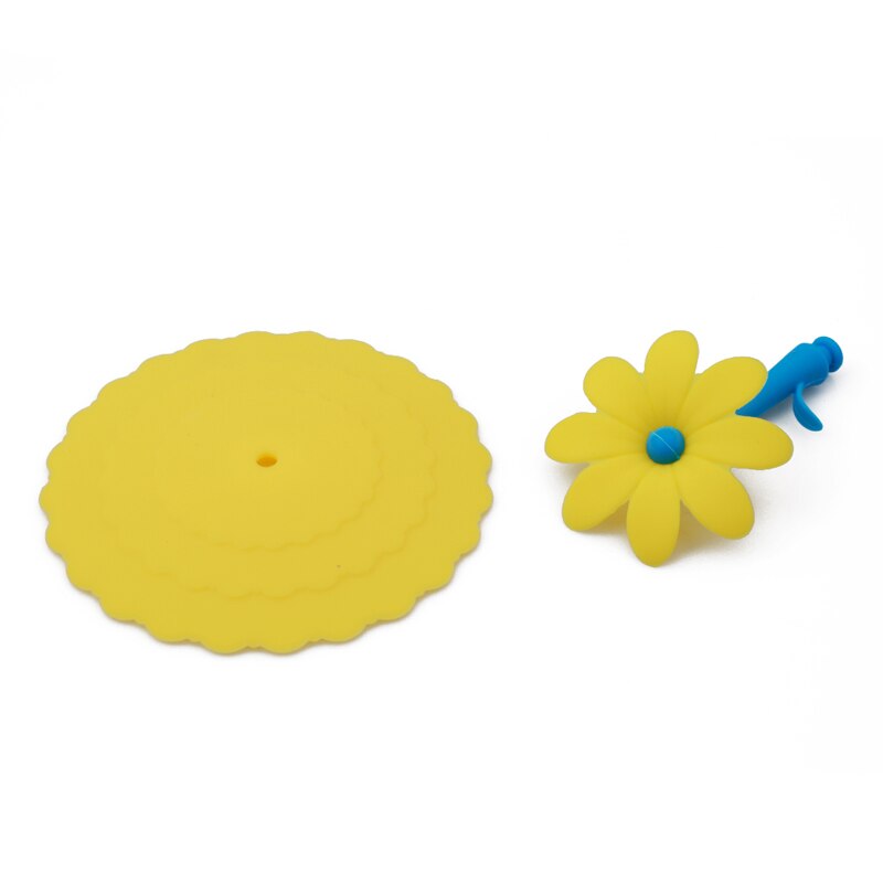 Komen Leuke Anti-stof Siliconen Cup Cover Silicone Luchtdicht Cup Cap 5 Kleuren Koffie Zuig Seal Deksel