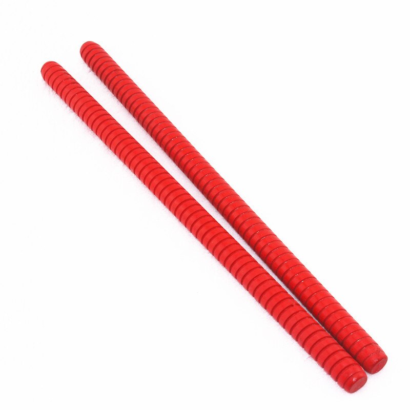 Red Threaded Rhythm Bar Wooden Percussion Orff Early Education Music Teaching Kit Rhythm Bar