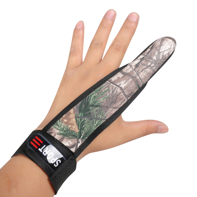 Casting Glove Finger Stall Protector Sea Fly Carp Fishing Camouflage 4 Colors: Orange