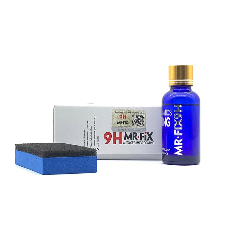 High Gloss Ceramic Car Coating Kit, Anti-scratch Car Polish Exterior Care Paint Sealant 9H Hardness 30ML