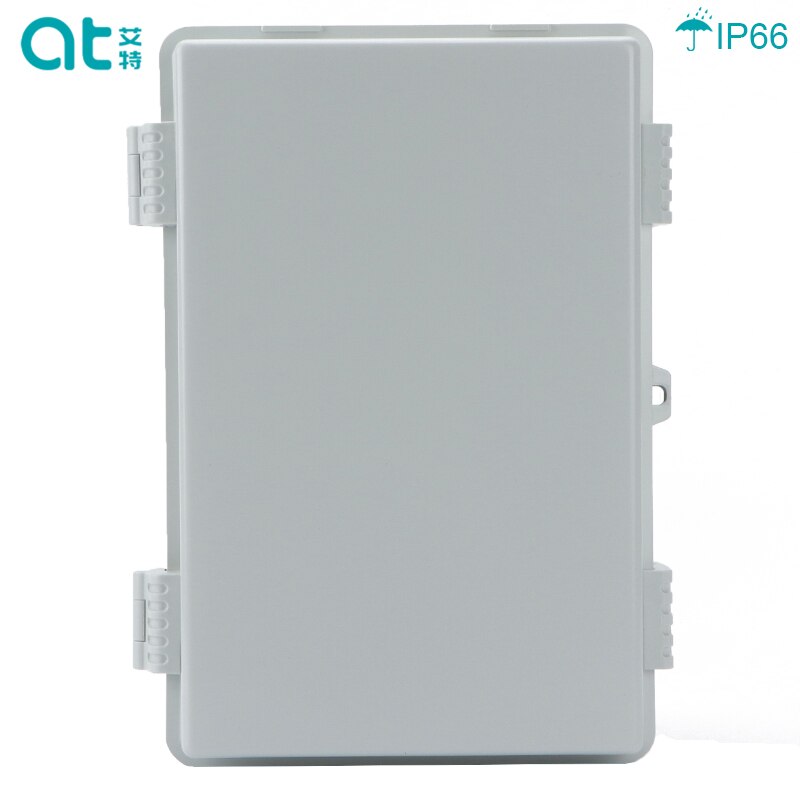 Waterproof Electrical Junction Box With Hasp Outdoor Sealed Switch Power Plastic Enclosure Case Electrical Distribution boxes: Gray plastic cover