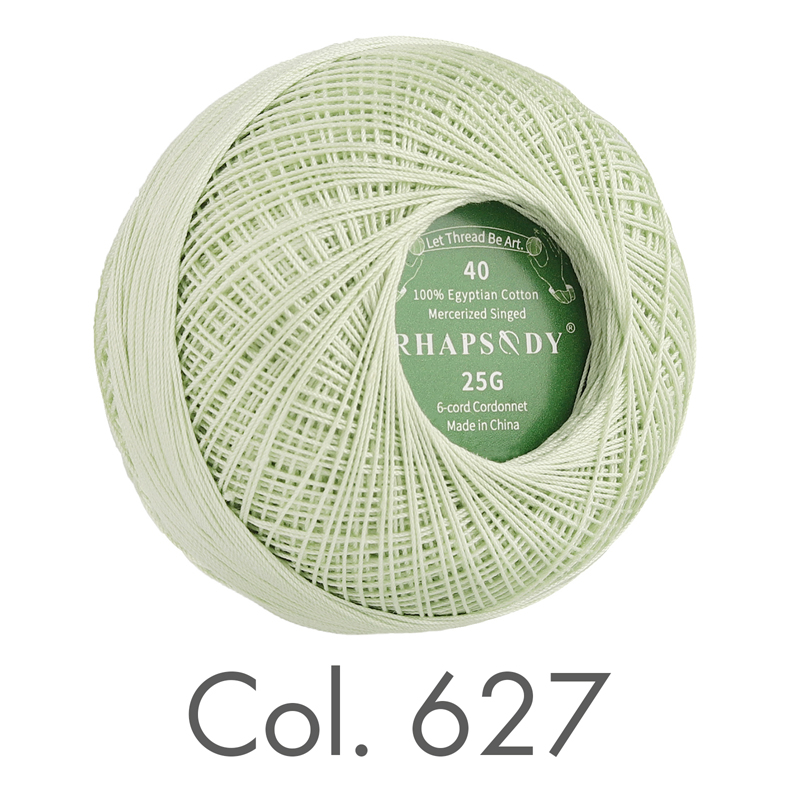 Rhapsody # Premium-Baumwoll-Häkelgarn in 40 Größen zum Tatting-Nadelspitzen, DIY, Stricken, Spitze, Quilten, Nähen, merzerisiert, 300 Yds Ball