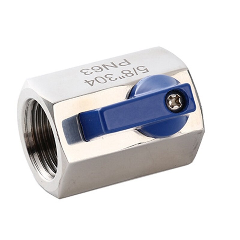 Botique -1/2 tommer 304 rustfrit stål mini kugleventil hun ved hun npt luftkompressor ventiler vand gas olie afspærringsventil
