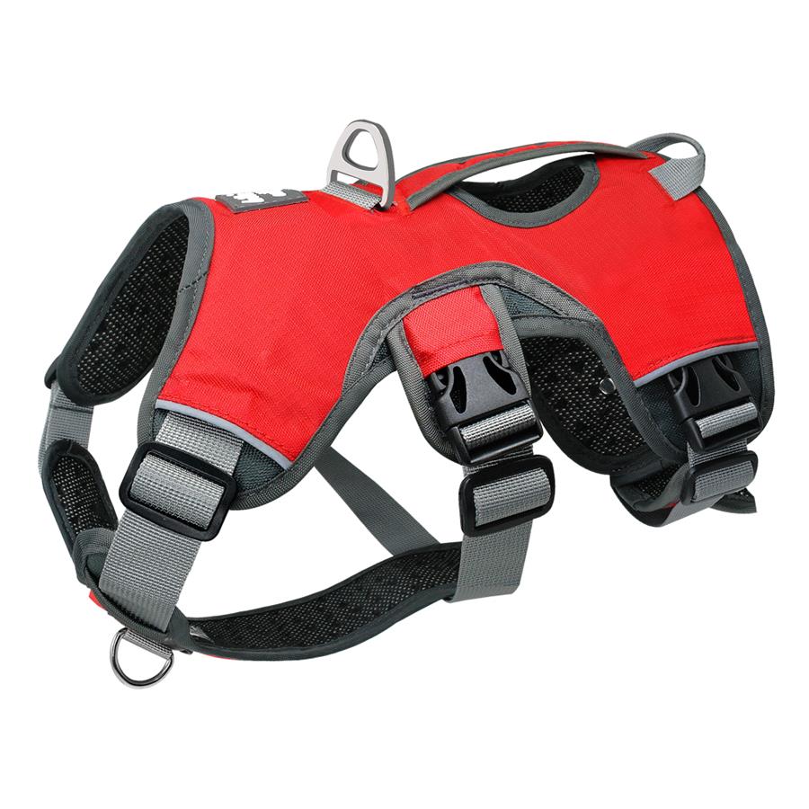 Hond Harnas Voor Honden Vest Sterke Reflecterende Harnas Service Hond Levert Accessoires Gewatteerde Verstelbare Veiligheid Vehicular Lood: red / L  69-81cm chest
