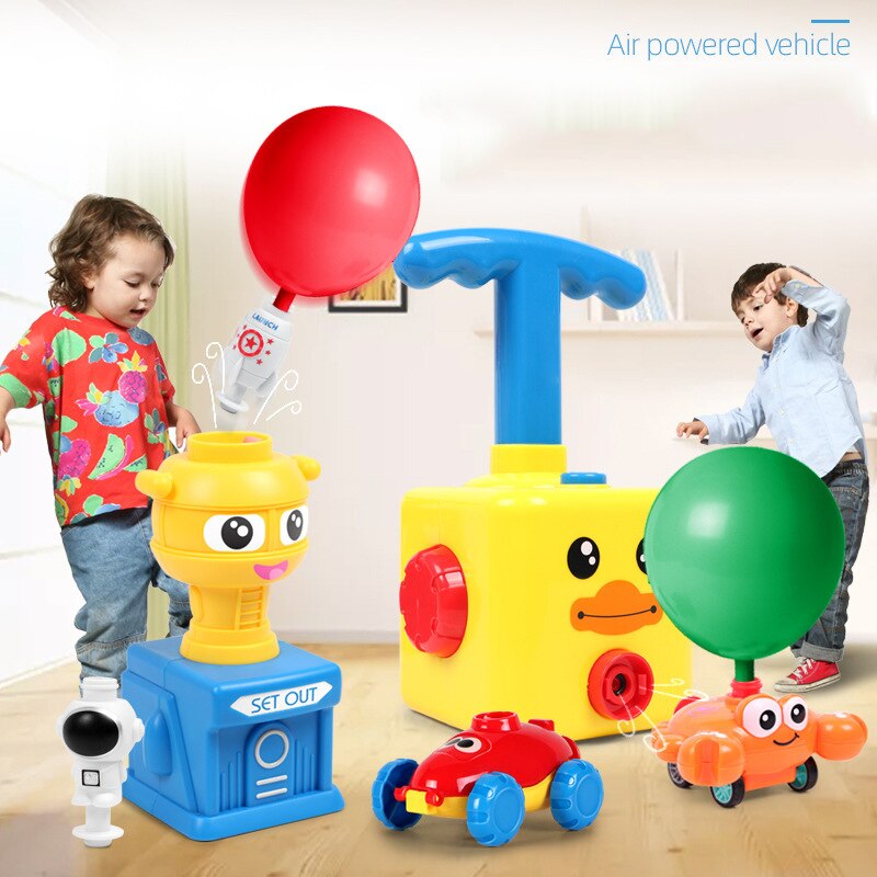 2020 NEW Power Palloncino Lancio Torre Giocattoli Educativi di Puzzle Inerzia di Aria di Alimentazione Auto Palloncino Scienza Experimen Giocattolo per I Regali Dei Bambini