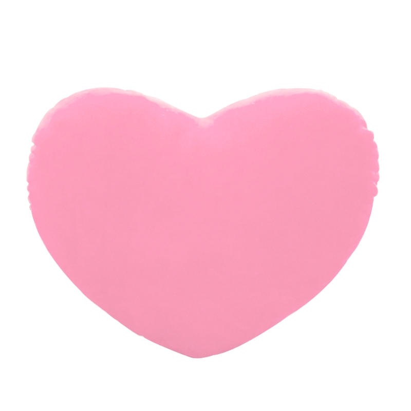 17cm hjerteform dekorativ kastepude pp bomuldsblød dukke elsker sofapude bilpude pude voksen børnelegetøj: Lyserød