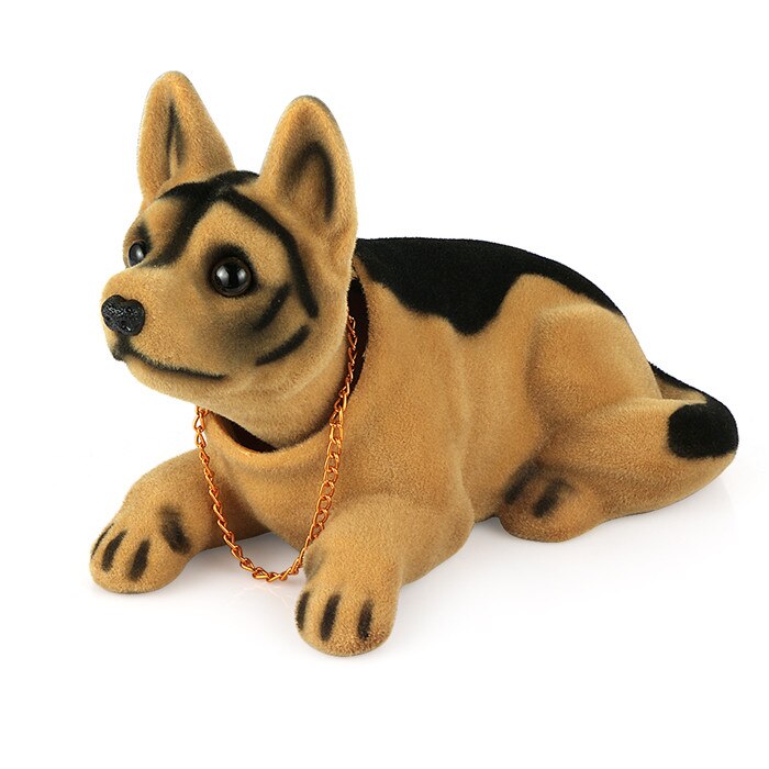Bilpynt ryster hund nikkende hvalp dukke sød auto instrumentbræt indretning ryster på hovedet bobblehead hund boligindretning: Hyrdehund