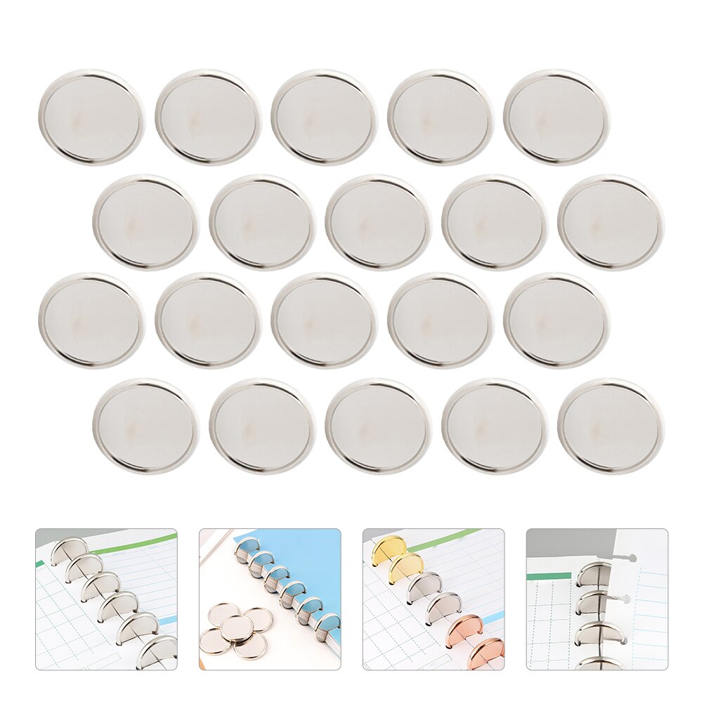 20Pcs Delicate Boek Bindmiddelen Disc Bindmiddel Ring Binding Discs Disbound Uitbreiding Discs