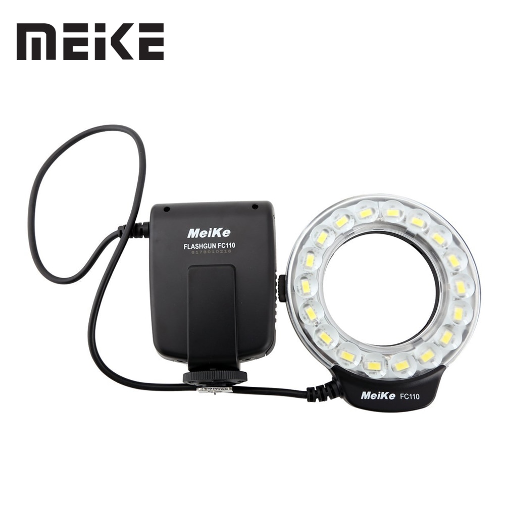 Meike FC-110 LED Macro Ring Flash Voor Canon EOS 5D Mark II III 6D 7D 50D 60D 70D 450D 550D 600D 650d 700D 1000D 1100D
