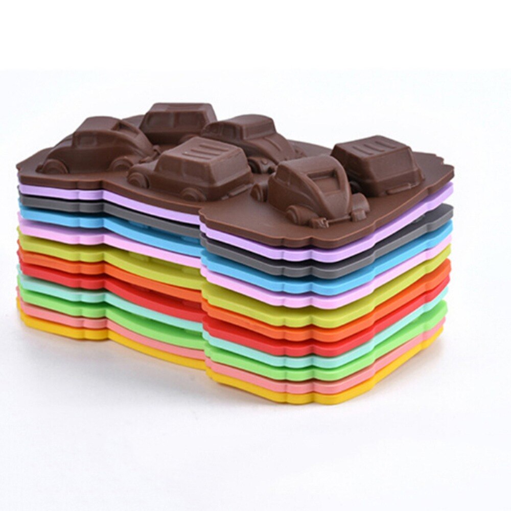 Cartoon auto siliconen mal fondant taartdecoratie 1 st bakvorm snoepkoekjes chocolade zeep bakvorm gereedschap