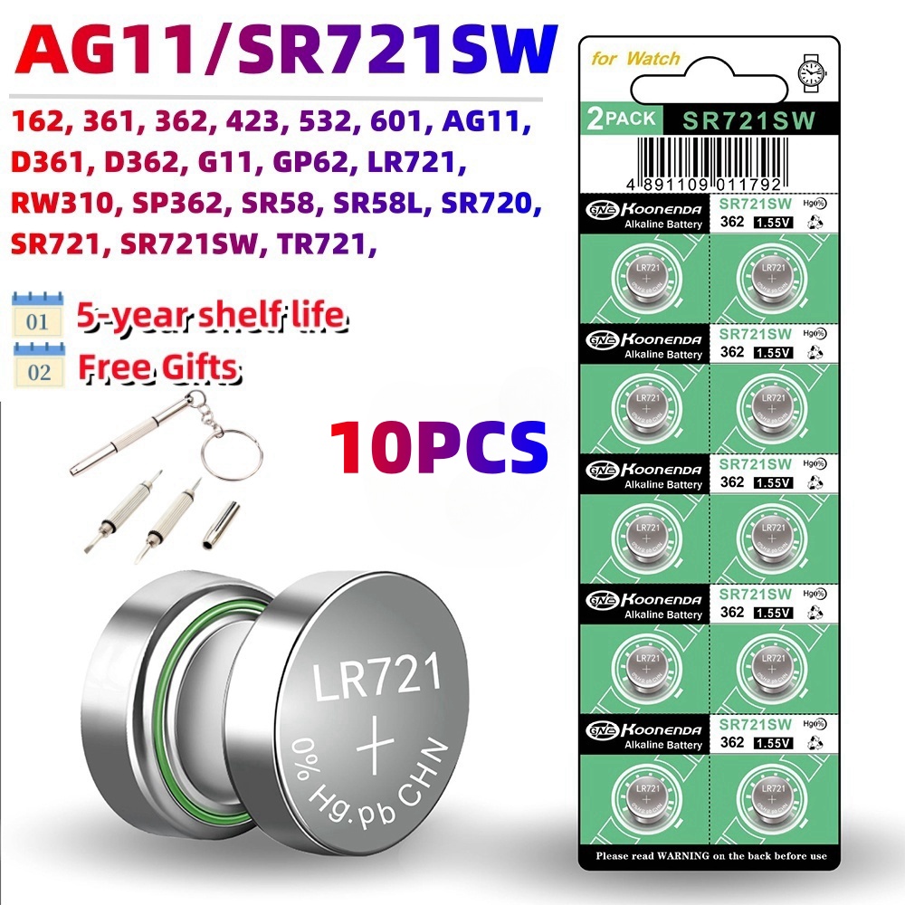 10 sztuk AG13 LR44 1.5V baterie guzikowe LR41 LR1130 LR626 SR621SW SR626SW SR920SW SR721SW bateria alkaliczna moneta na zegarek zabawka: Czerwony