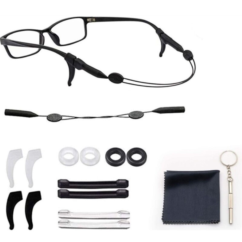 Anti Slip Silicone Glasses Ear Hooks For Kids And Adults Round Grips Eyeglasses Sports Temple Tips Soft Ear Hook: 14