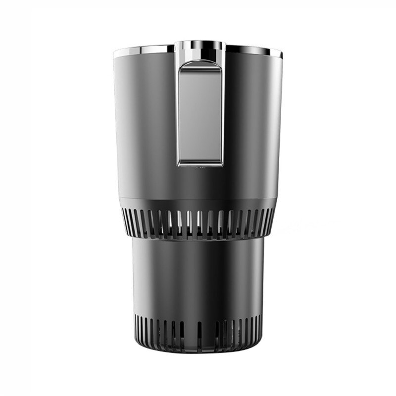 Dc 12V Auto Verwarming Koeling Cup 2-In-1 Auto Kantoor Cup Warmer Cooler Smart Auto Cup mok Houder Tumbler Koeling Drank Blikjes: black
