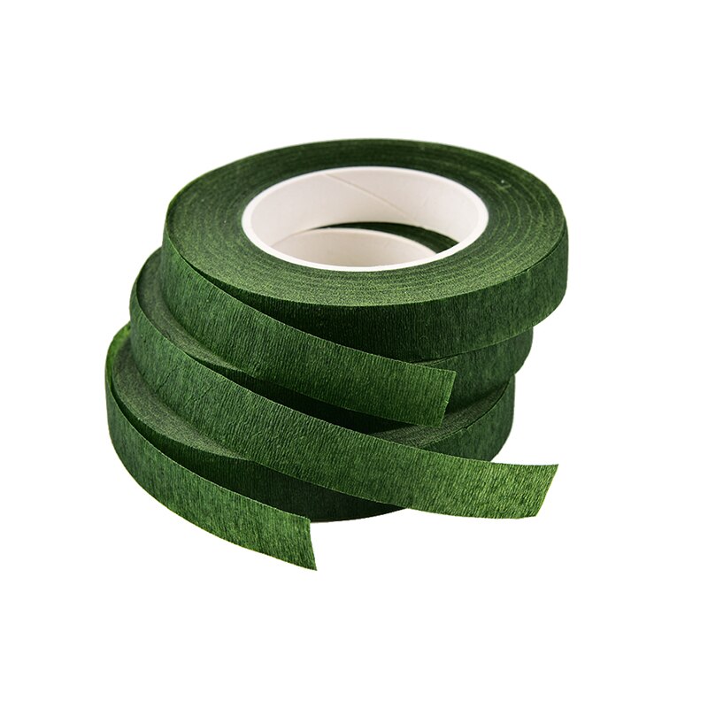 12Mm Bloemen Stem Tape Corsages Knoopsgat Kunstmatige Bloem Meeldraden Wrap Bloemist Groen Tapes Nylon Bloem Levert