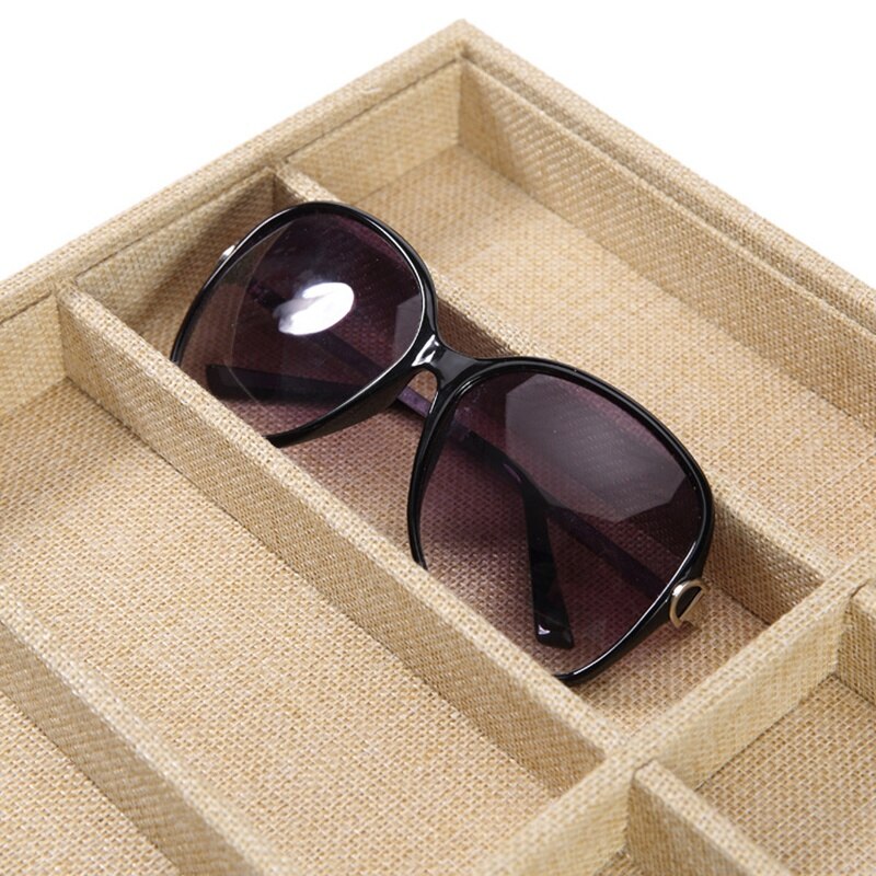 Caja de gafas de sol organizador de gafas estuche de exposición coleccionista caja de anteojos caja para almacenar lentes de sol