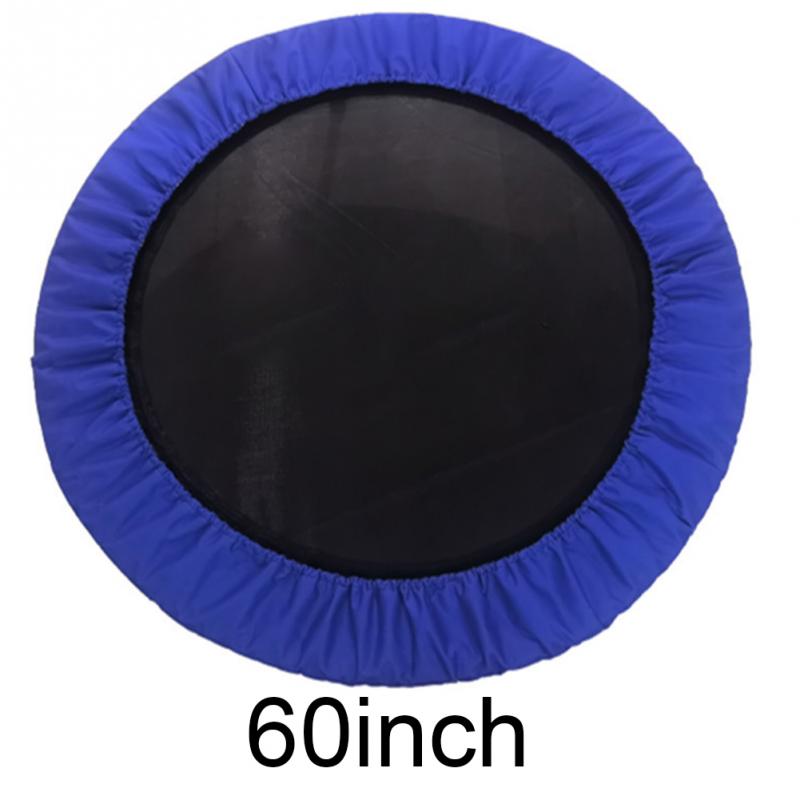 Novo ao ar livre impermeável removível trampolim capa 3 camada de segurança absorvente de choque almofada azul oxford pano pe material ambiental: 60inch