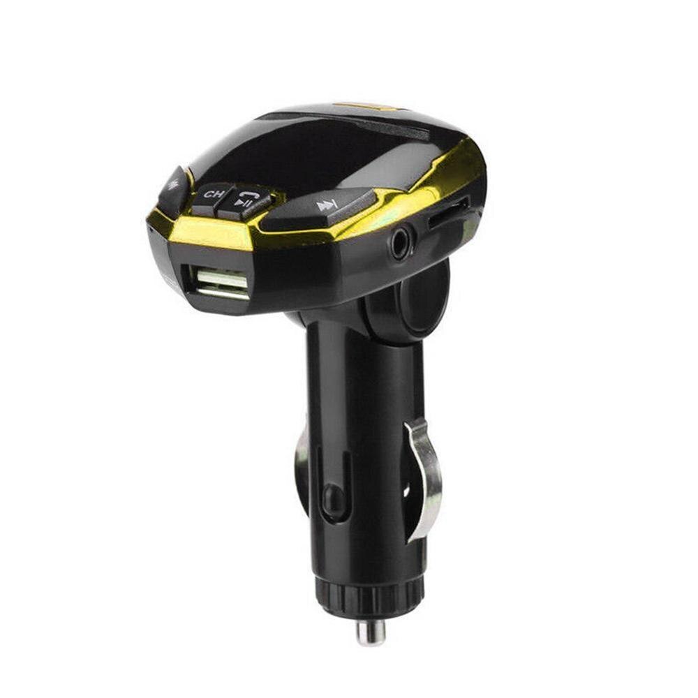 FM Transmitter Wireless USB Modulator Bluetooth LCD Auto MP3/WMA SD MP3 Kunststoff Auto Elektronische Fernbedienung Unterstützung Kit pl L5O4: yellow