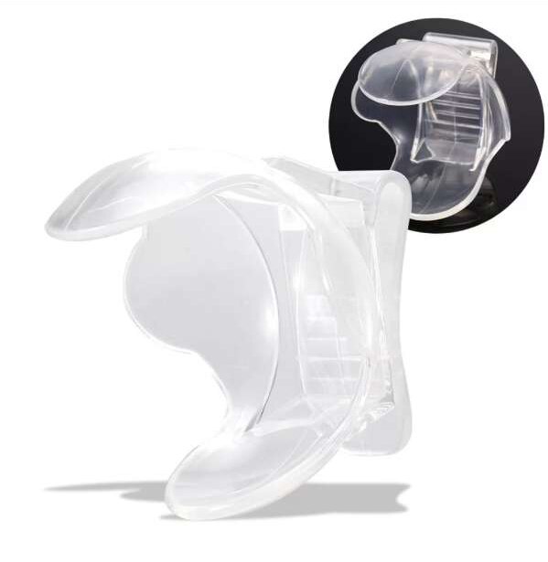 Tennis Ball Clip Sitting Tennis Ball Holder Waist Clip Transparent Holds Training Equipment Tennis Ball Accessorie: 01 white