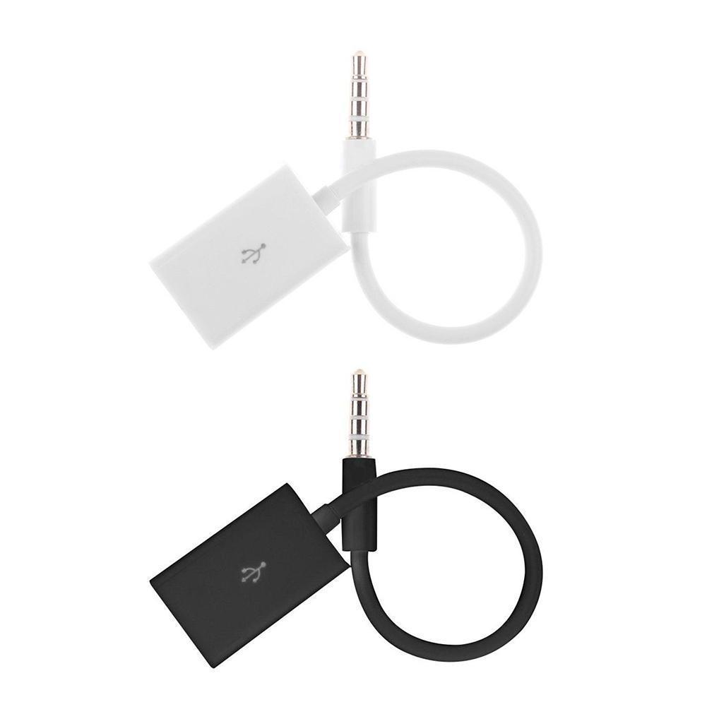 Jack 3.5 aux lydplugg til usb konverter usb kabel ledning disk u telefon stasjon  mp3 for biltilbehør flash adapter usb høyttaler