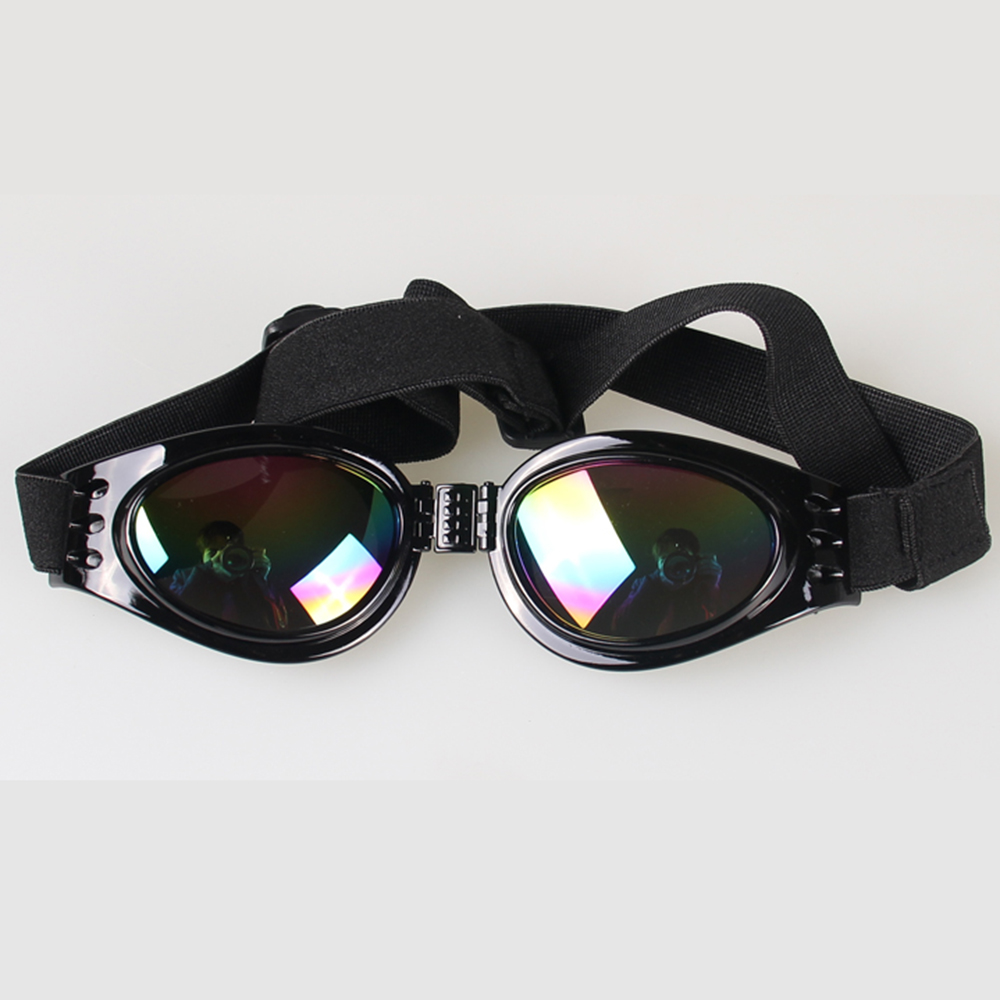Hond Verstelbare UV Zonnebril Zwart Eye-wear Kostuum Opvouwbare Zon-slip Goggles Gromming Product 'S Props Accessoires