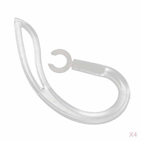 4 stuks Clear Vervanging bluetooth oortelefoon Headset Oorhaakjes voor Plantronis Marque M155 M165 M1100 M100 M55 M28 M25 (6 mm)