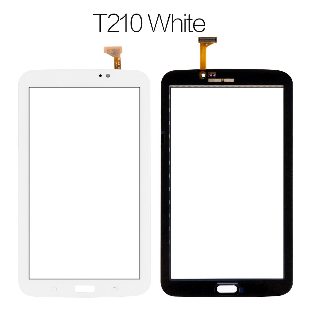 Srjtek 7" For Samsung Galaxy Tab 3 7.0 SM-T210 SM-T211 SM T210 T211 Touch Screen Digitizer Glass Panel Sensor Tablet Replacement: t210 white