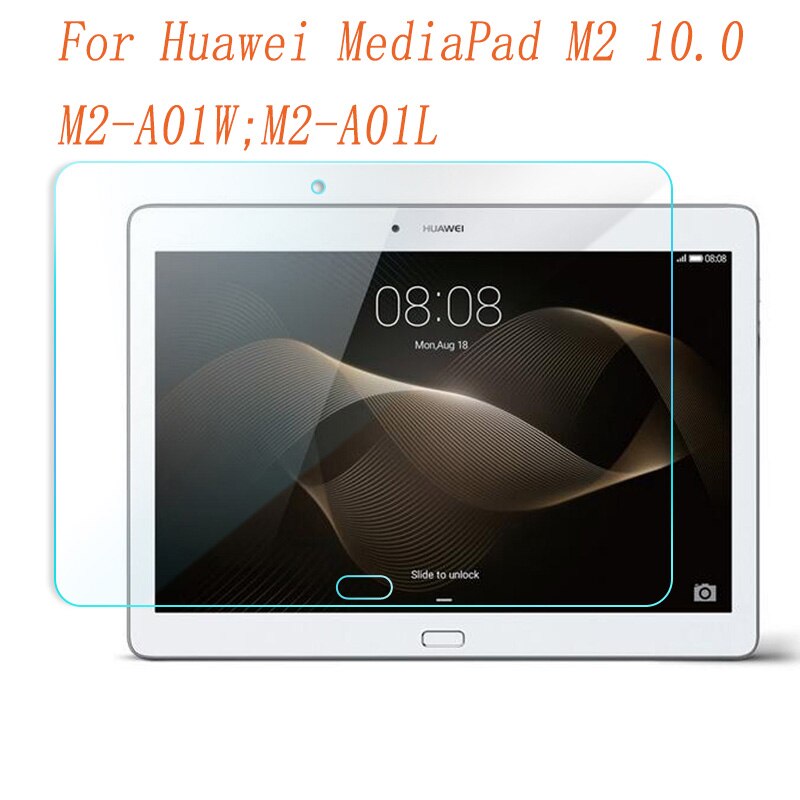 9h vidro temperado para huawei mediapad m2 10.0 protetor de tela para huawei mediapad m2 a01l a01w 10.0 Polegada tablet filme de vidro