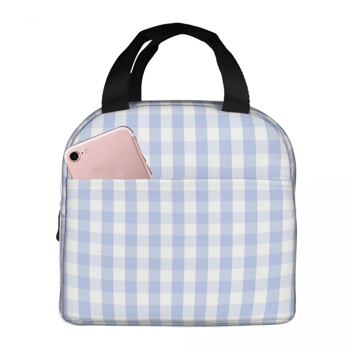 Royal Tartan Plaid Lunch Bag Waterproof Insulated Canvas Cooler Bag Thermal Cold Food Picnic Travel Tote for Women Children: Ivory