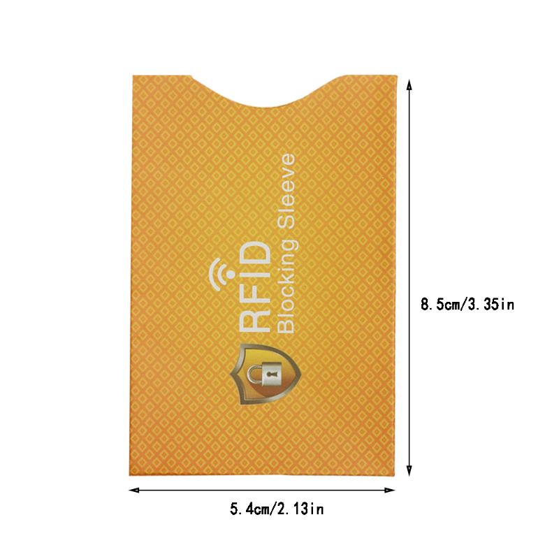 10Pcs Anti Theft for RFID Credit Card Protector Blocking Sleeve Skin Case Cover X3UF