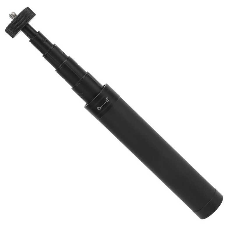 6 Sections Telescopic Tripod Extension Rod Mini Portable Selfie Stick with 1/4in Screw for Camera Tripod Smartphone