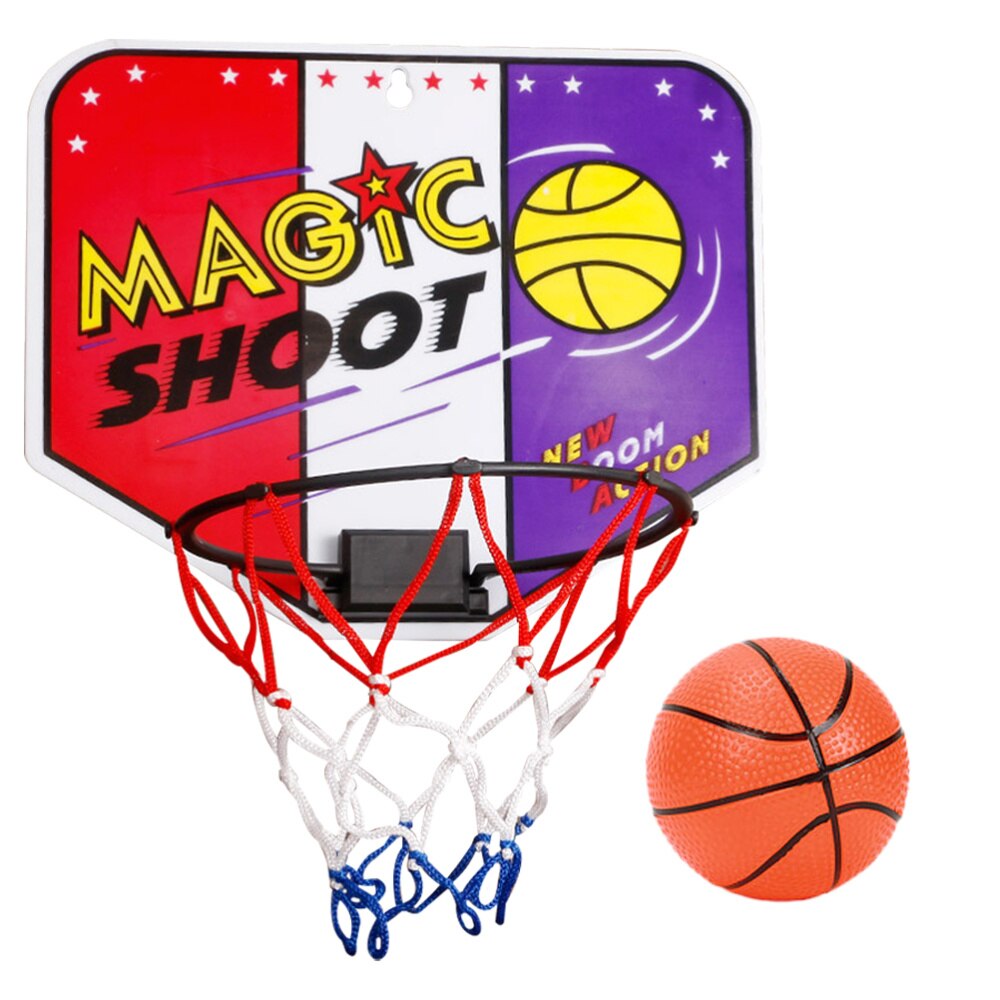 Basketball Hoop Set - Wall Mounted - Indoor Outdoor Shooting Sports Board
