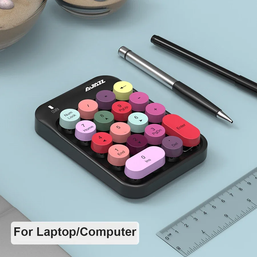 2.4G Draadloos Numeriek Toetsenbord Voor Laptop Macbook Computer Mini 18 Toetsen Digitaal Nummer Toetsenbord Slim Numpad Voor Kantoor