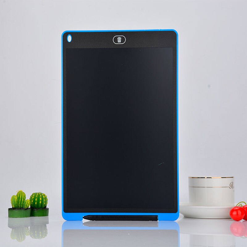 Portable 12" LCD Writing Tablet Digital Drawing Tablet Handwriting Pads Electronic Tablet Board ultra-thin Board with pen 1pcs: Blue