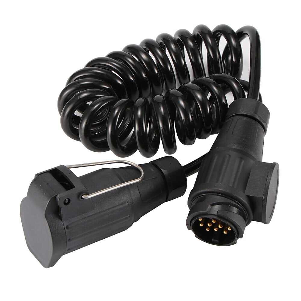 300cm Extension Cord Wiring Caravan Connectors 12V Car Accessories 13-13 Pin Trailer Plug Socket With Spring Cable