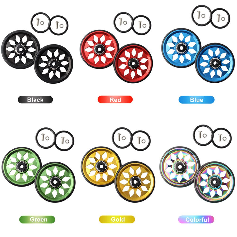 Piezas de Repuesto de aleación de aluminio para bicicleta Brompton, recambio suave y silencioso, ligero y plegable, 1 par