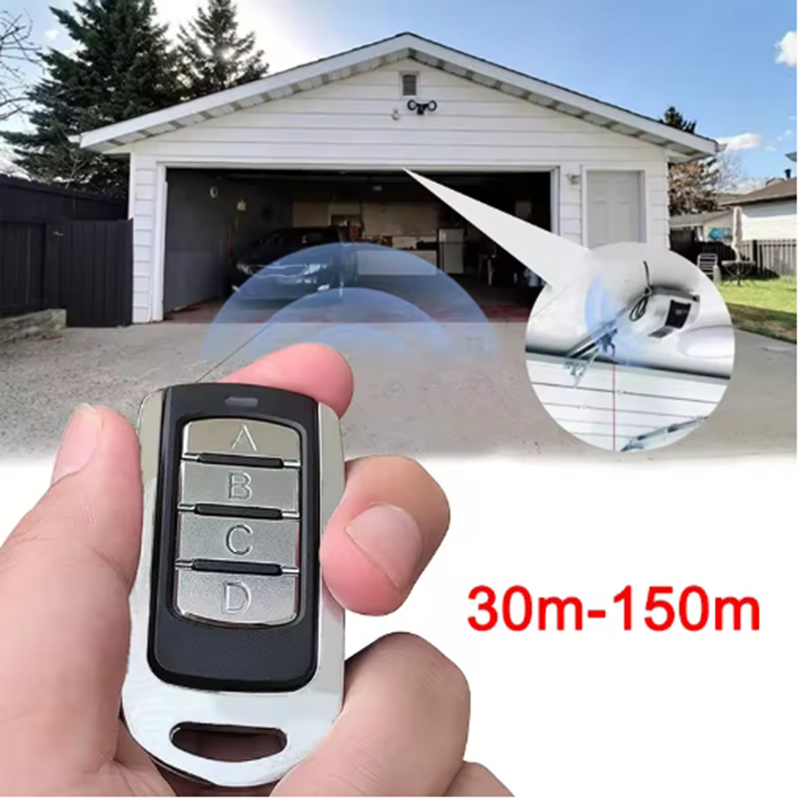 Wireless Garage Remote Electronic Gate Control 433mhz Key Fob Command Hand Transmitter for Shutter Door Siren Garage