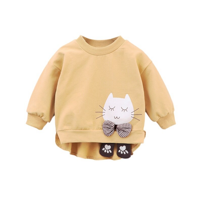 Kids Meisjes Lente Herfst Sweatshirt Mode Casual Kleding Baby Meisje Cartoon Printing Lange Mouwen Blouse Kids Sweatshirts