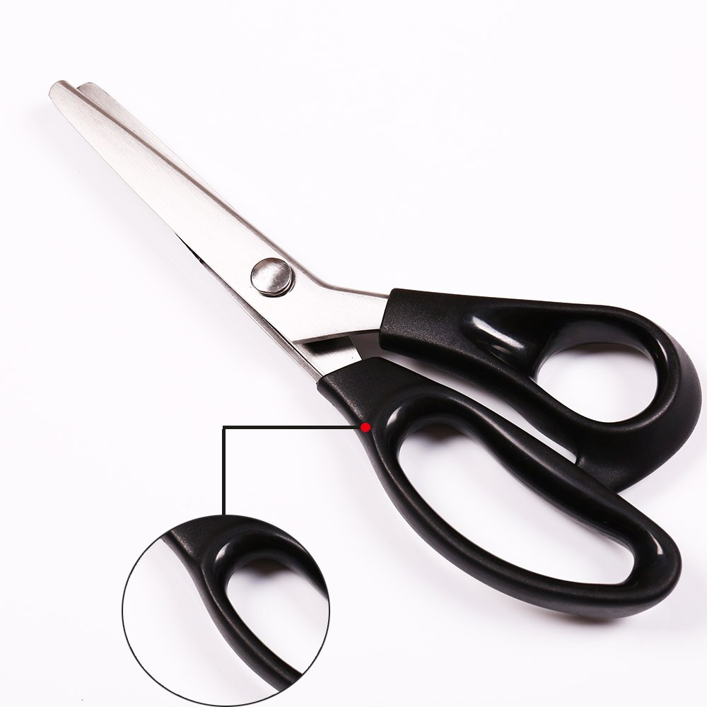INNE Tailor Scissors Needlework Sewing Scissor Fabric Zigzag Shape Craft With Round Triangular teeth Tooth DIY Shears Leather