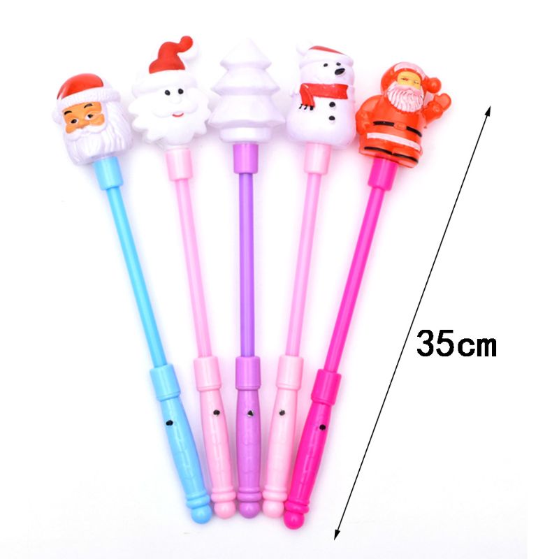 LED Flashing Lights up Glow Party Xmas Santa Claus snowman tree flash sticks