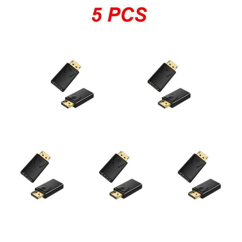 1 ~ 10pcs dp zu hdmi-kompatibler Adapter für PC-TV-Kabel Computer Monitor Konverter vergoldet/vernickelt Stecker Displayport USB-Adapter: green