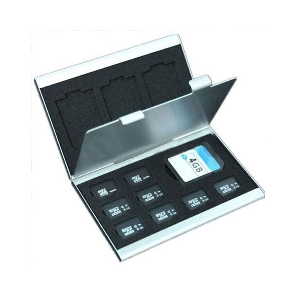 Metal Aluminum Micro SD TF MMC Memory Card Storage Box Protector Case Holder