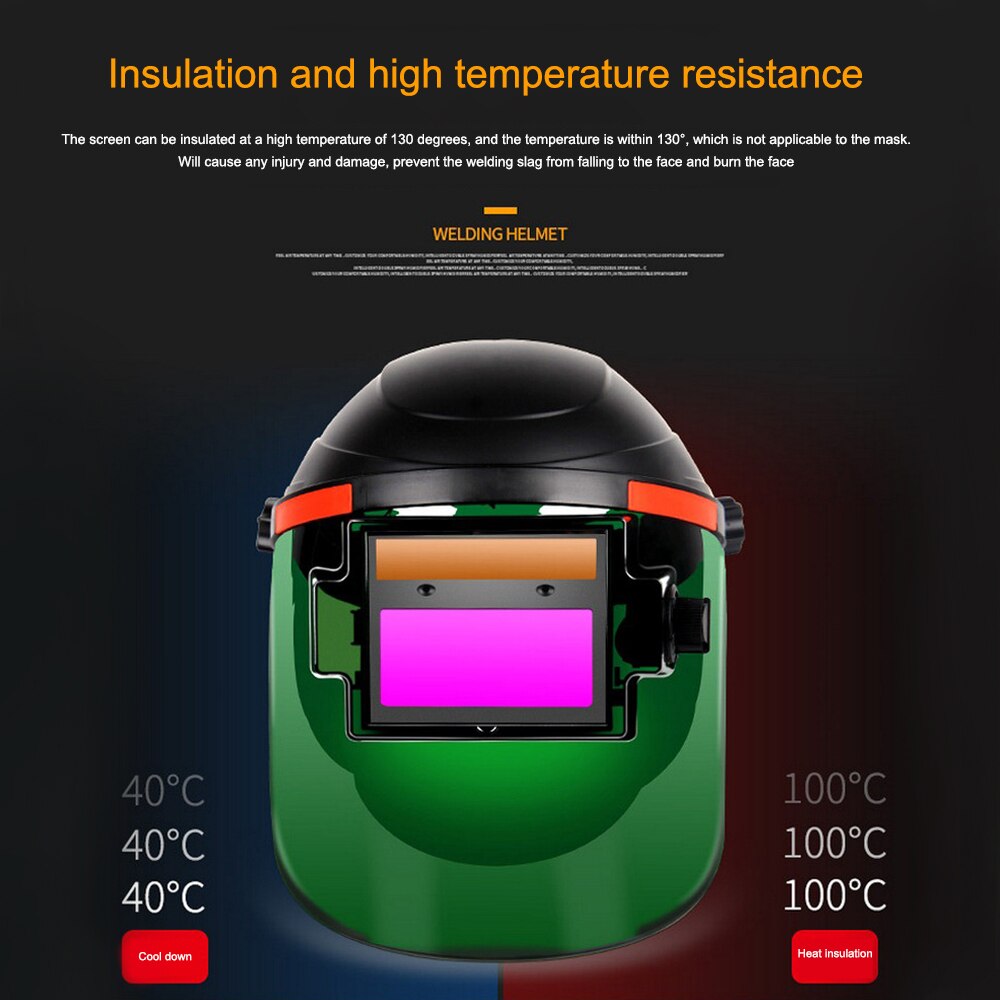 Welding Helmet Solar Auto Darkening Welding Mask Splash Proof Safety Welding Mask Air Fed Welding Helmet Welding Protective Tool