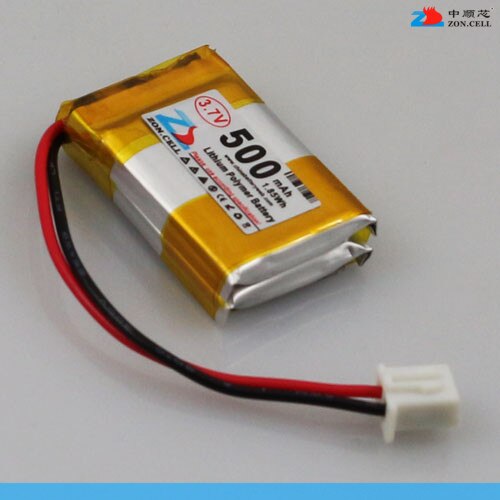 500mAh 402030*2 3.7V in polymer battery alarm recorder Rechargeable Li-ion Cell