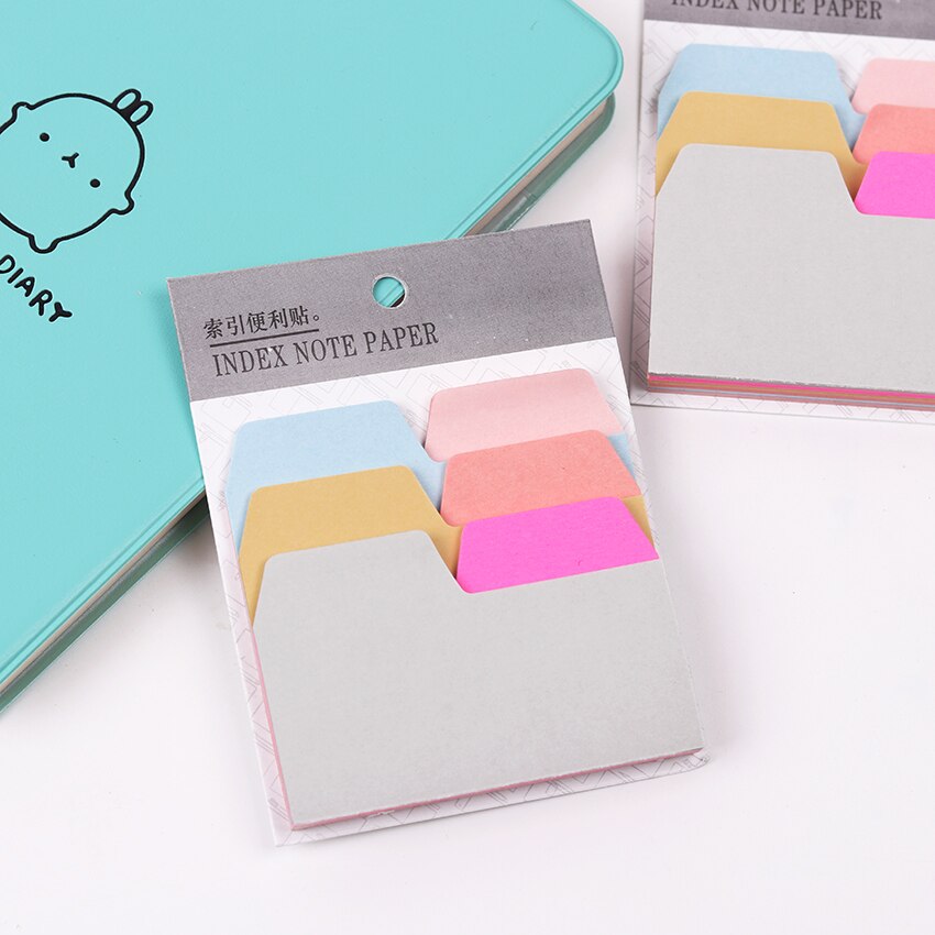 1PC Office Briefpapier Memoblokjes Korea Leuke Index Note Papier Bookmark Marker Memo Sticker Papier