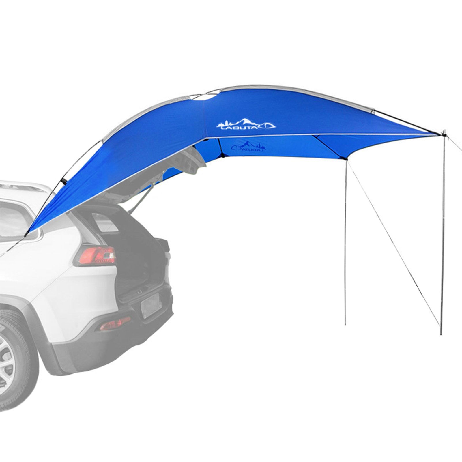 Waterproof Car Rear Tent Camping Shelter Outdoor Car Tent Beach Sun Shelter Awning Shelter: Blauw